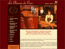 Tablet Screenshot of fleuron-du-cuir.com